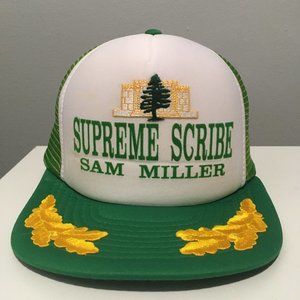 Vintage Speedway Tall Cedars of Lebanon Supreme Scribe Scrambled Egg Trucker Hat